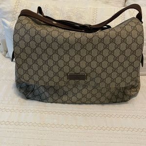 Gucci diaper bag GG plus